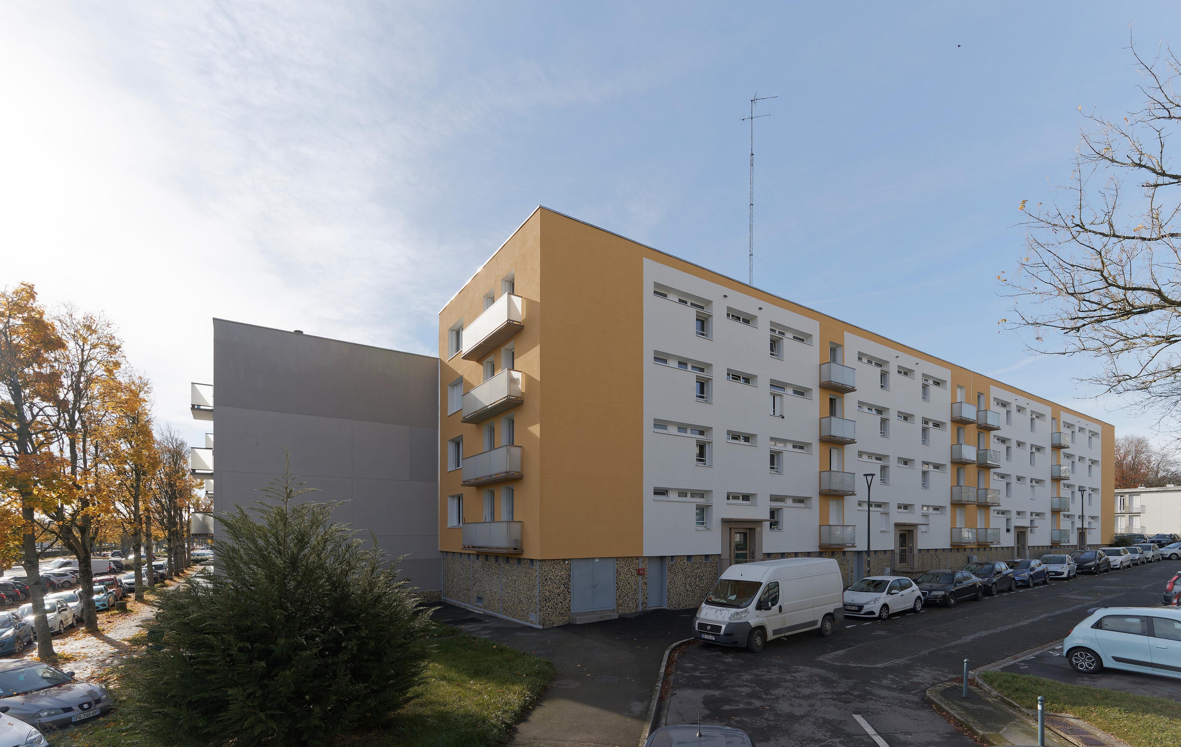 Photographie des travaux terminés, Angle Nord-Est