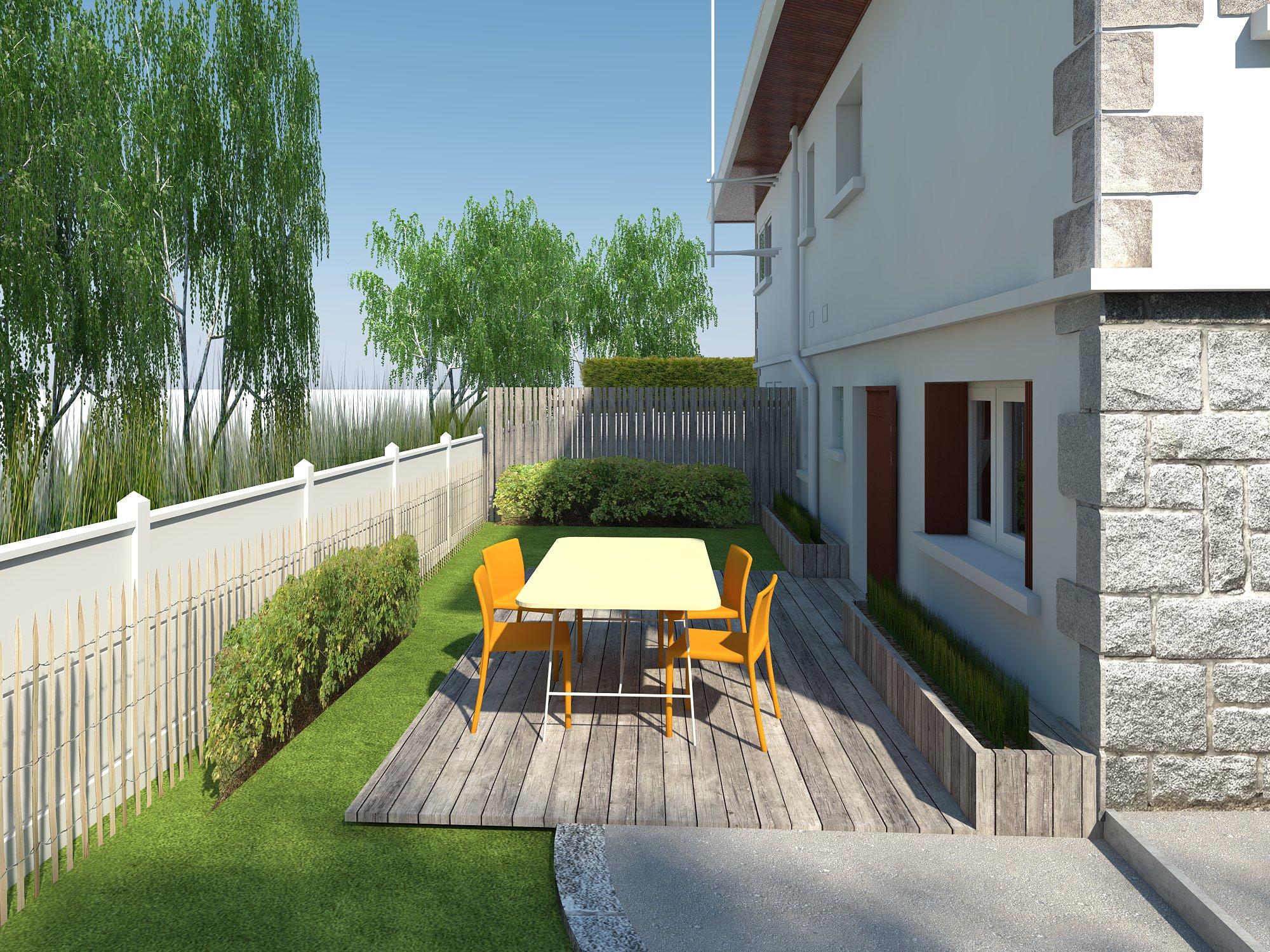 Visuel de l'avant projet : Terrasse extérieure.