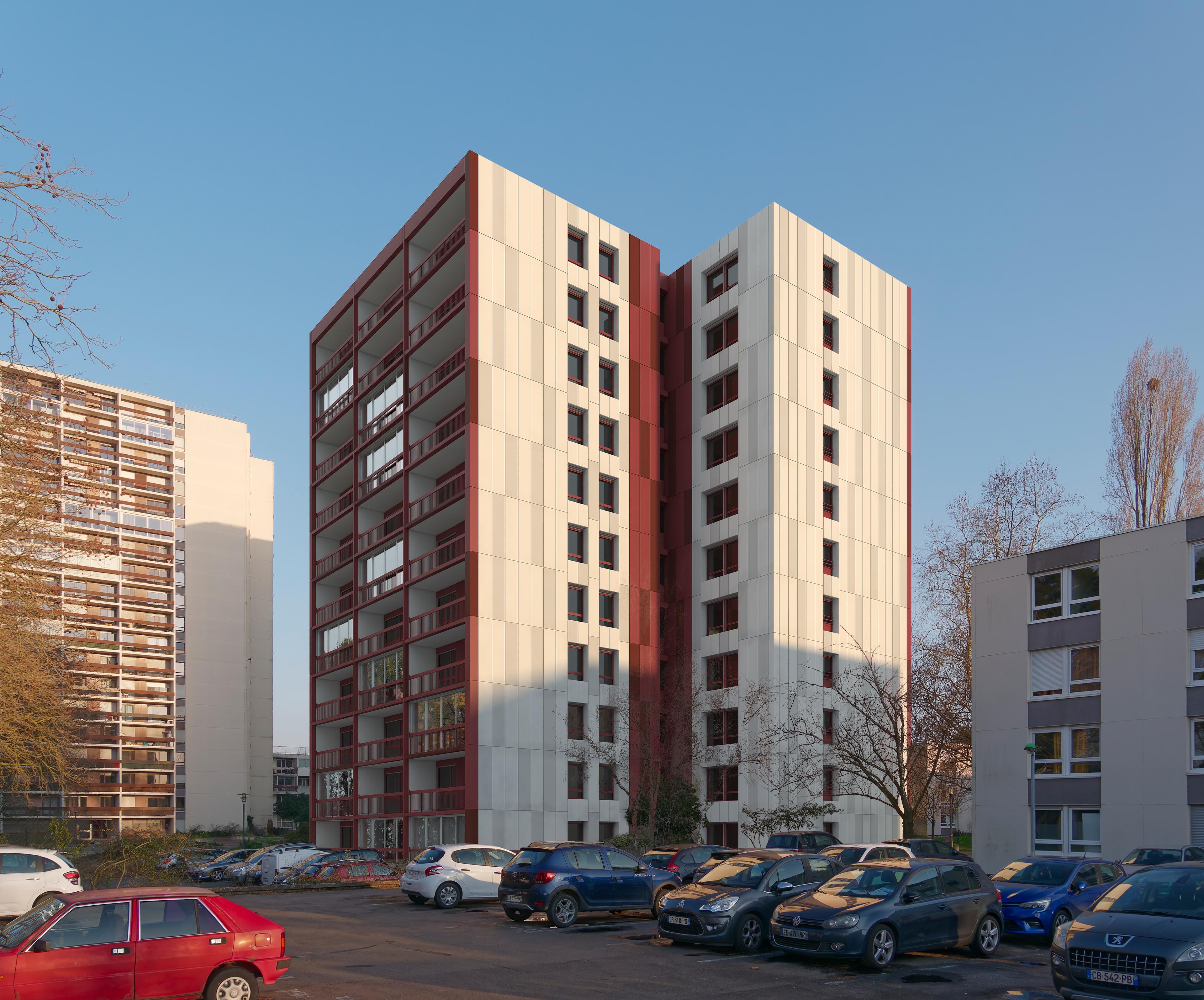 Rénovation BBC d'une tour de 65 Logements à Rennes